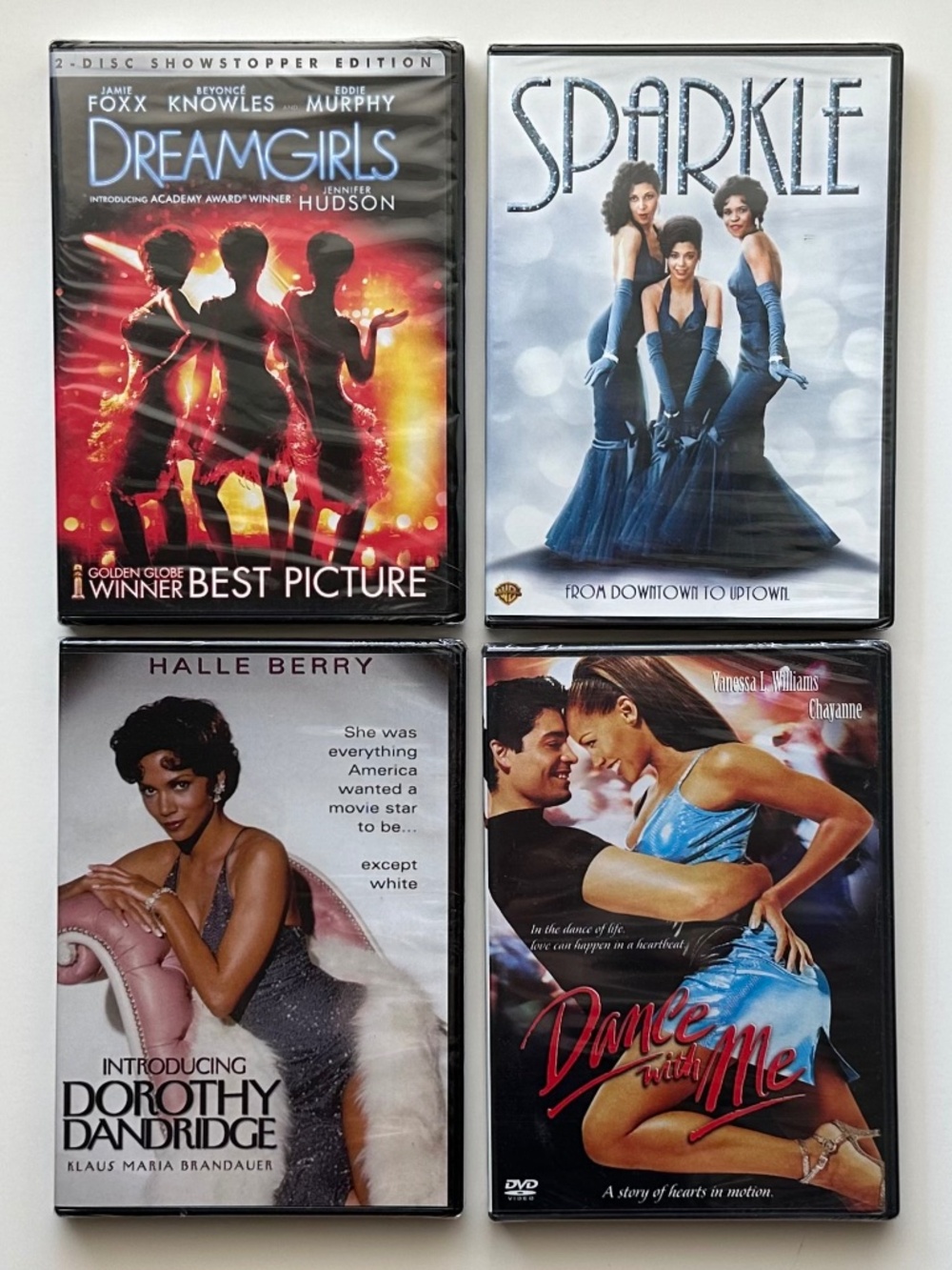 Set of 4 New Unopened DVDs